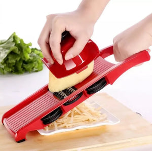 10 in 1 Mandolin Slicer Vegetable Cutter with Stainless Steel Blade Manual Potato Peeler