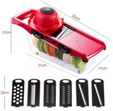 10 in 1 Mandolin Slicer Vegetable Cutter with Stainless Steel Blade Manual Potato Peeler