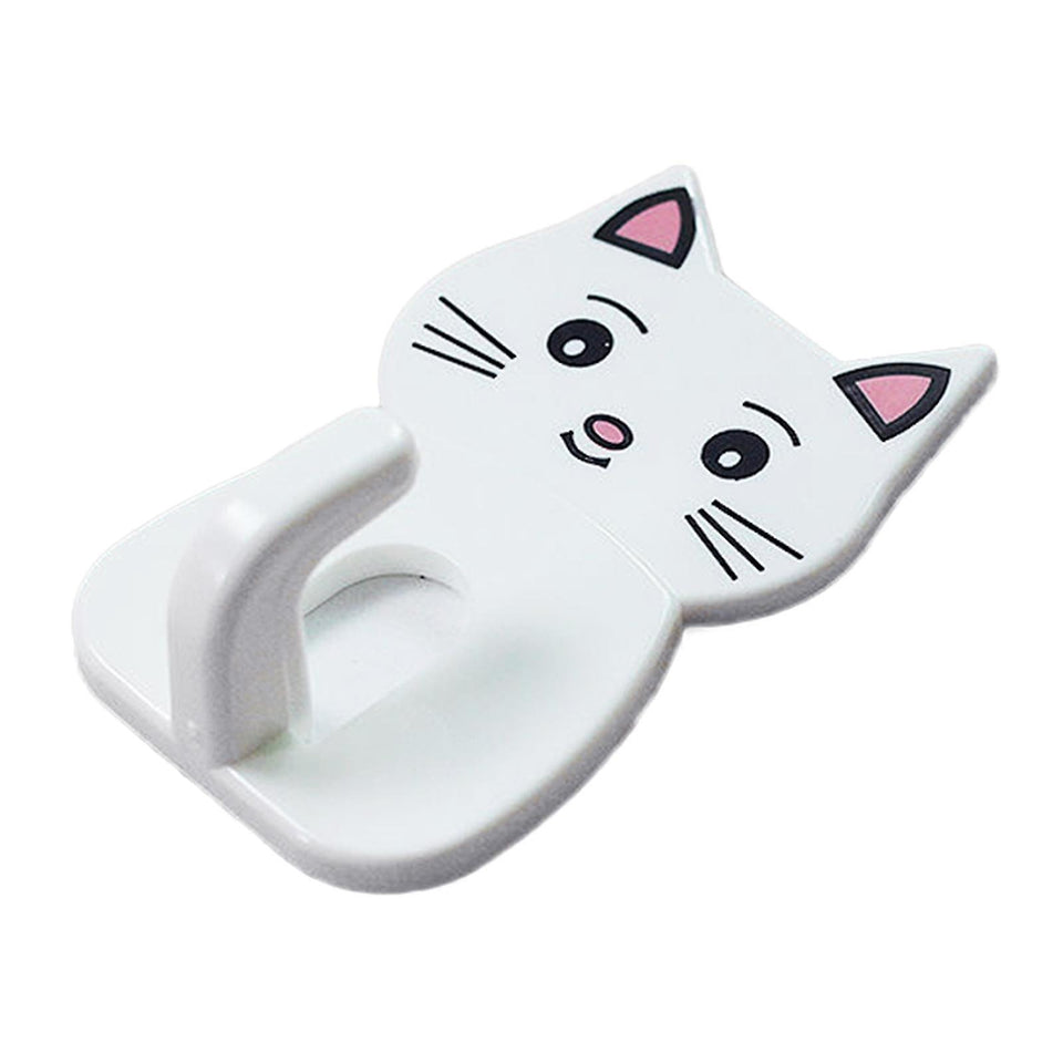 12 Pcs Cat Kitty Wall Hooks – Metallic Wall Hooks