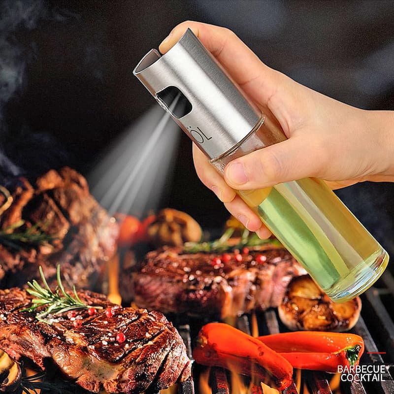 Oil Spray Bottle / Oil Sprayer For Kitchen Use / Cooking, BBQ, Baking, Frying, Salad Dressing Oil Spray Bottle