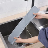 Silicone Sink Splash Guard | Flexible Water Stopper for Kitchen & Bathroom Sinks | Prevents Splashes & Spills - Without Suction