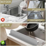 Silicone Sink Splash Guard | Flexible Water Stopper for Kitchen & Bathroom Sinks | Prevents Splashes & Spills - Without Suction